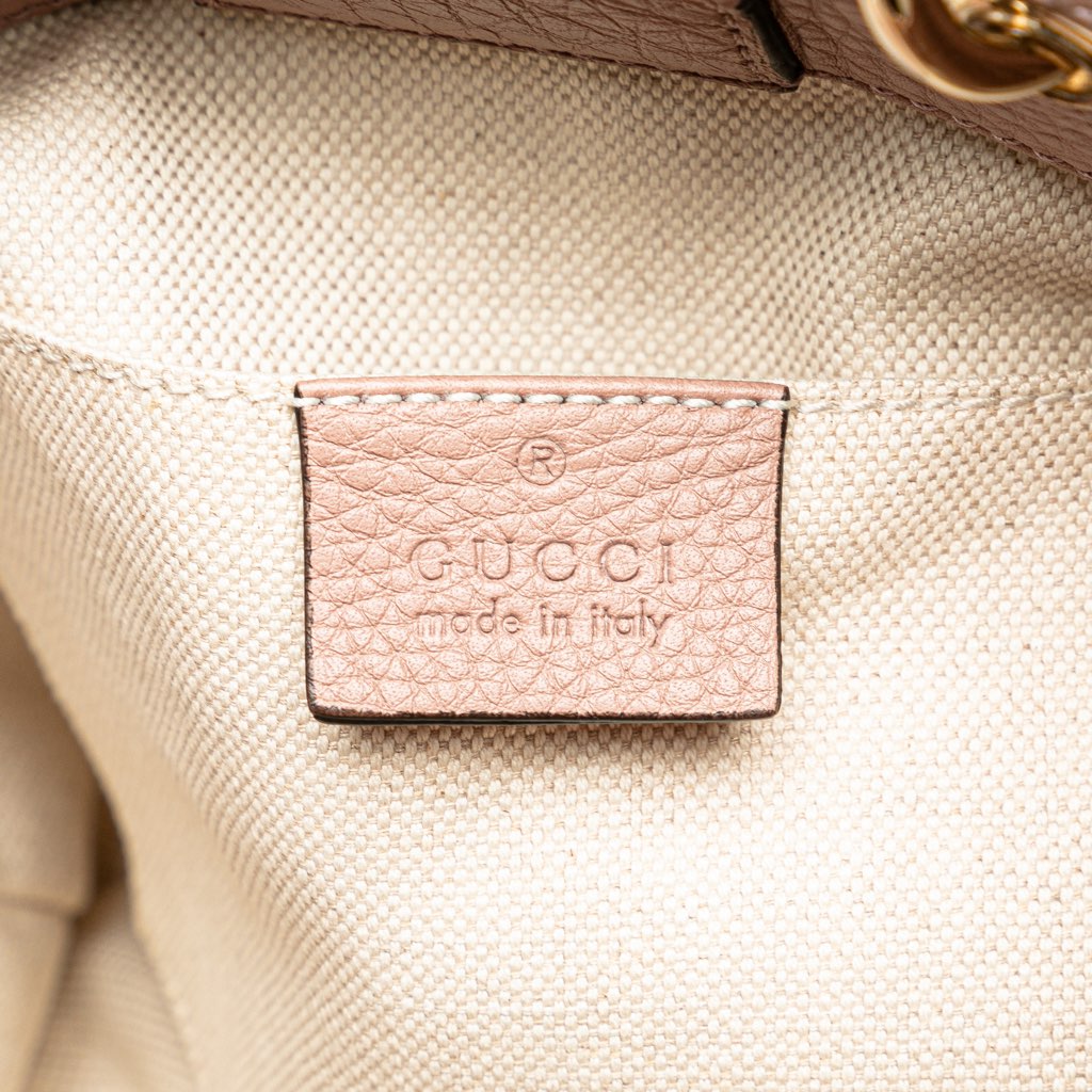 Gucci Mini Calfskin Bamboo Shopper Satchel - 5