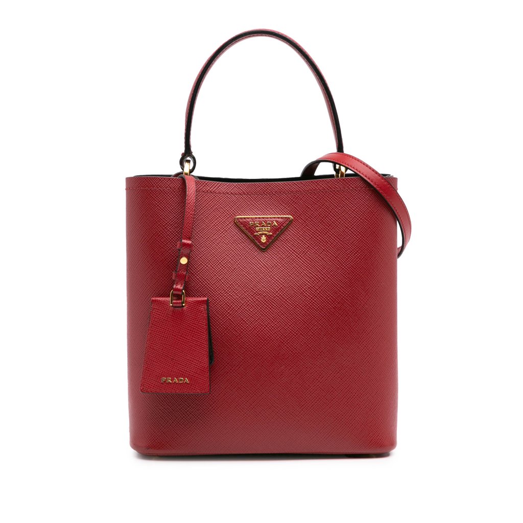 Prada Medium Saffiano Cuir Panier Satchel