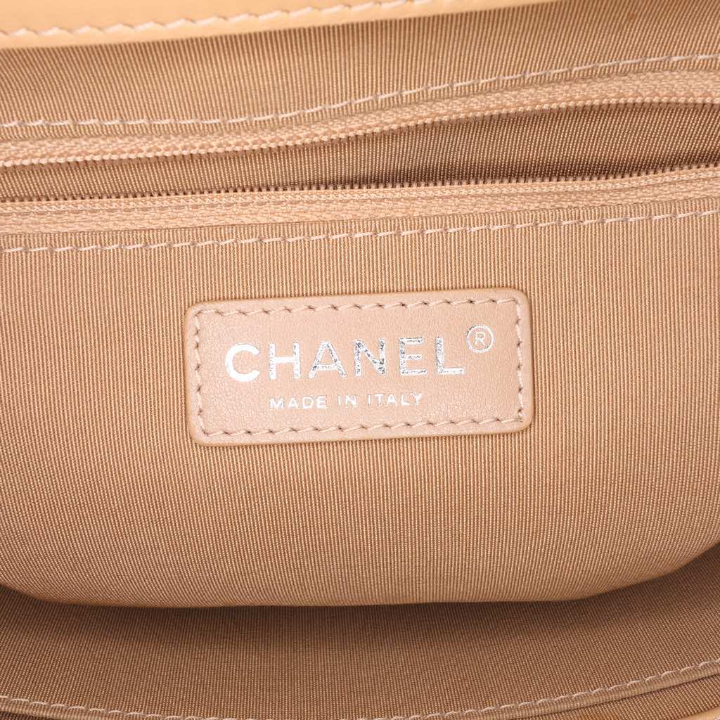 Chanel Small Quilted Calfskin Easy Shopping Tote - Side view