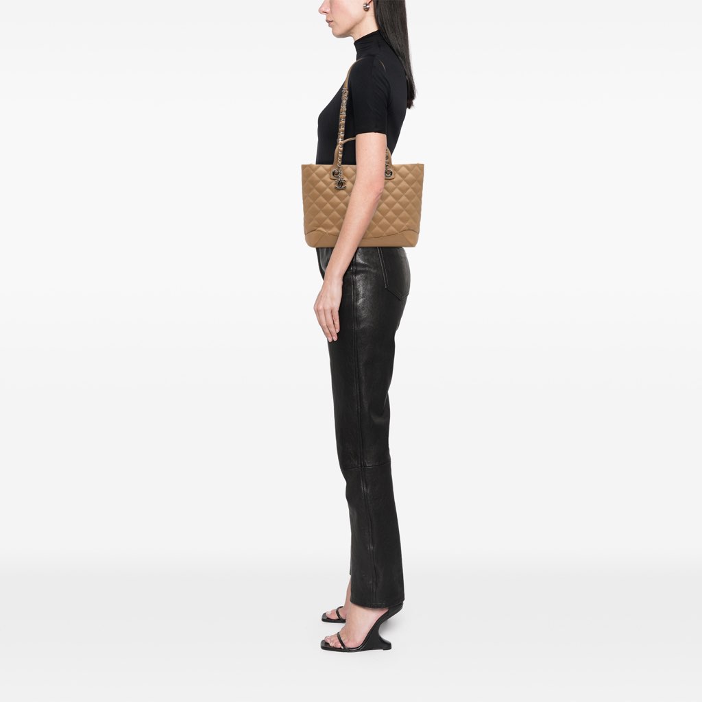 Chanel Small Quilted Calfskin Easy Shopping Tote - Image 12