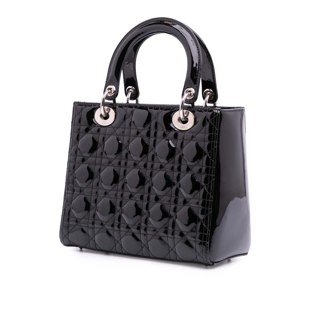 Dior Medium Patent Cannage Lady Dior - 2
