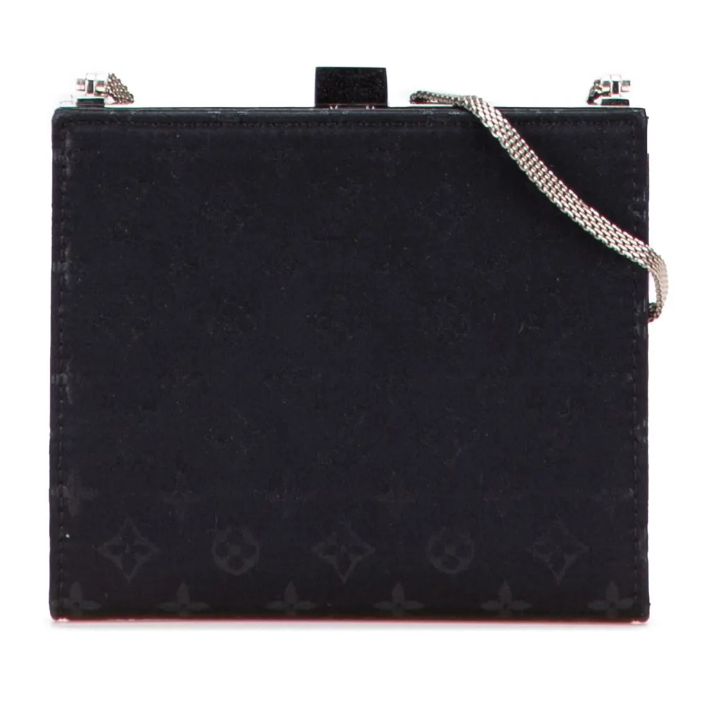 Louis Vuitton Monogram Satin Mini Ange Black Satin Very good - Front View
