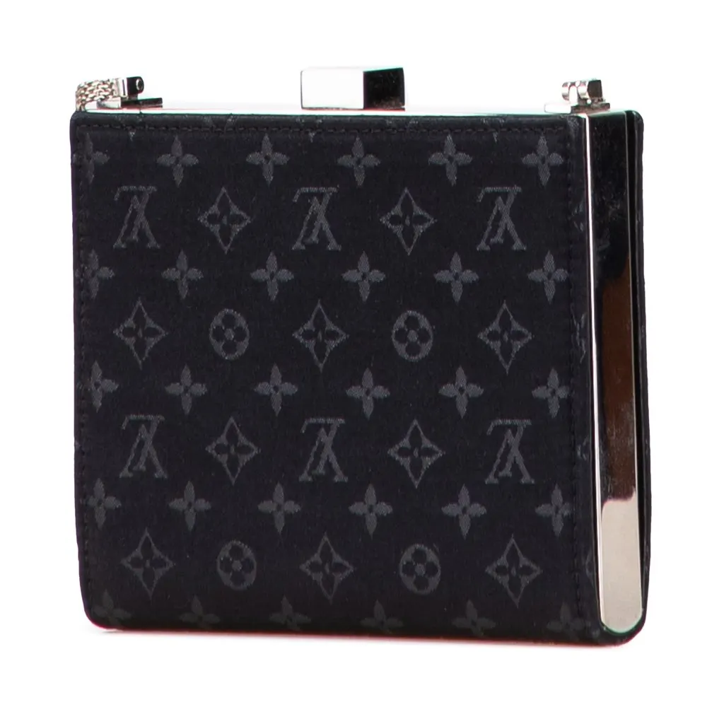 Louis Vuitton Monogram Satin Mini Ange Black Satin Very good - Back View