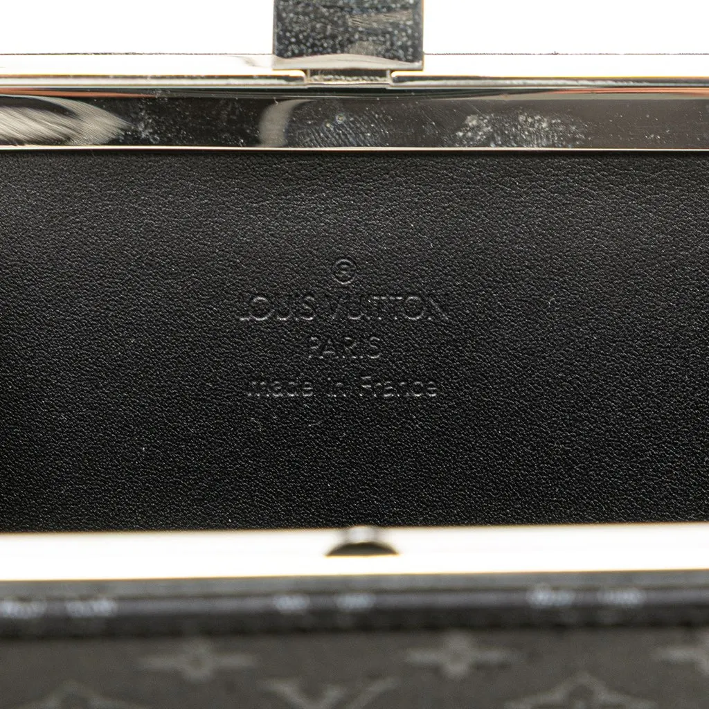 Louis Vuitton Monogram Satin Mini Ange Black Satin Very good - Box View