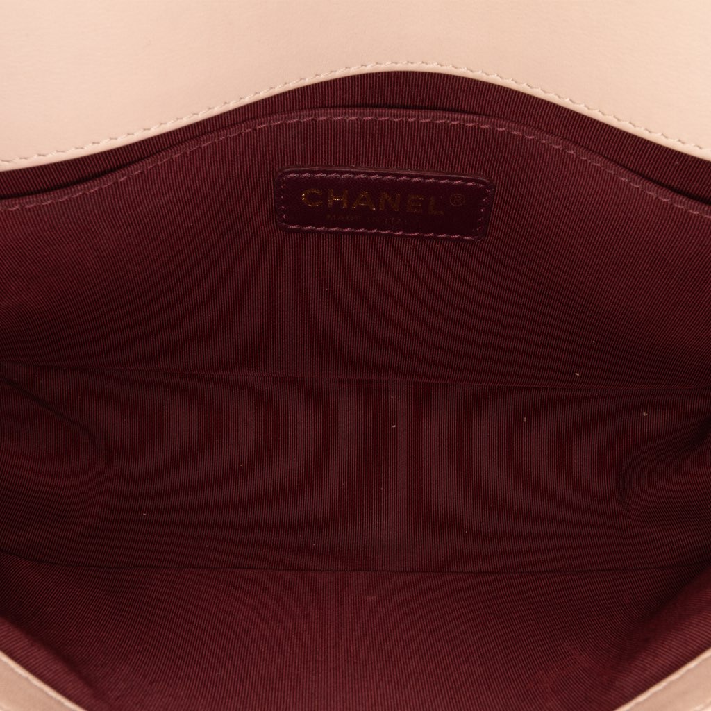 Chanel Old Medium Chevron Mixed Leathers Boy Flap - 4