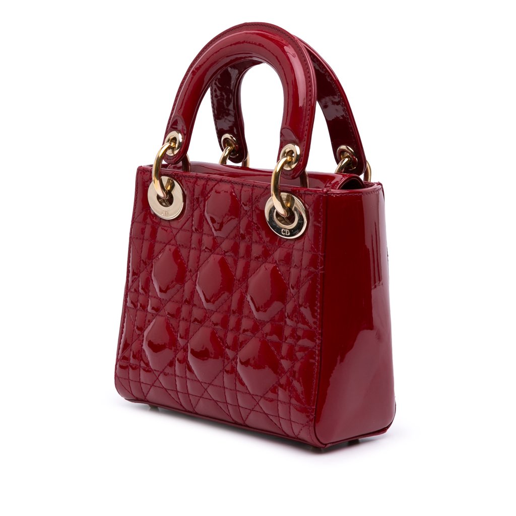 Dior Mini Patent Cannage Lady Dior - 2