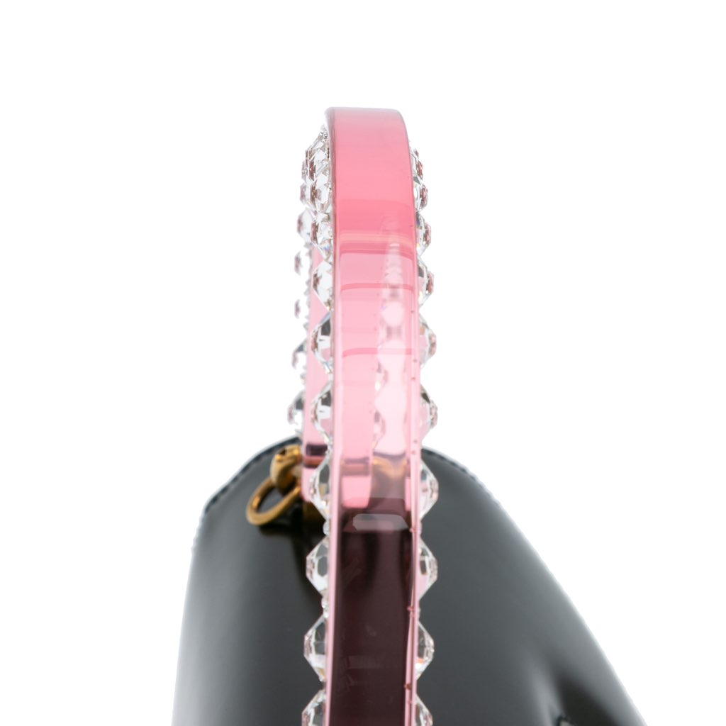 Gucci Limited Edition Medium Calfskin Acrylic Classic 2 Top Handle Bag - Image 10