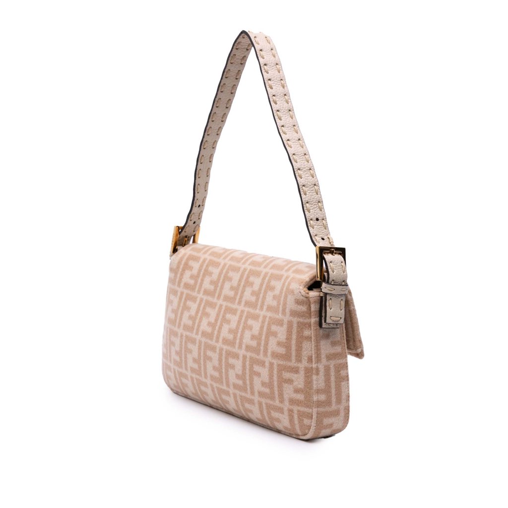 Fendi Zucca Wool Selleria Baguette - 2