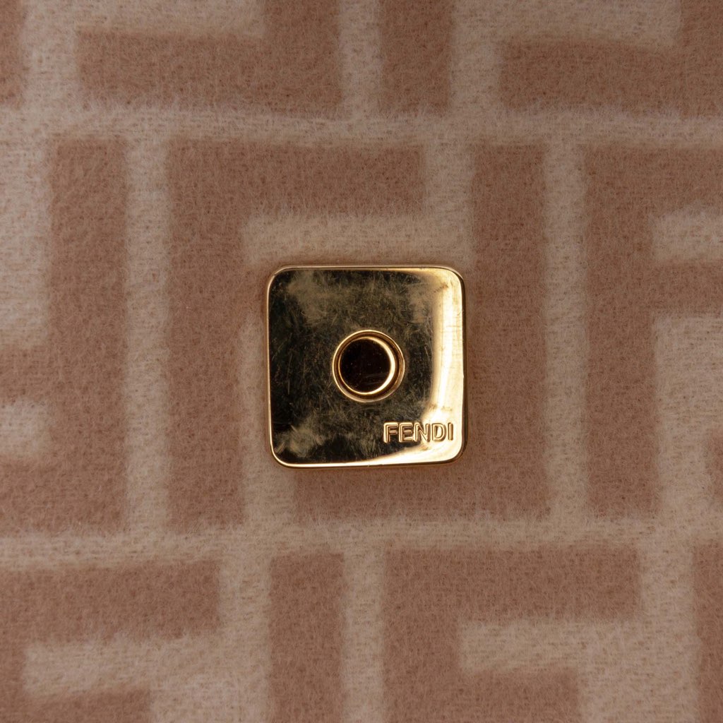 Fendi Zucca Wool Selleria Baguette - 5