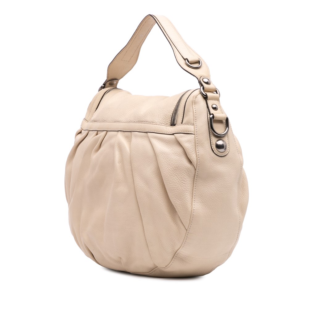 Gucci Medium Pebbled Calfskin Icon Bit Satchel - 2