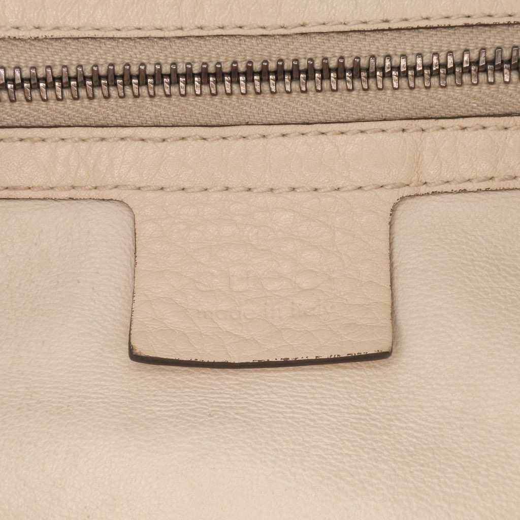 Gucci Medium Pebbled Calfskin Icon Bit Satchel - 5