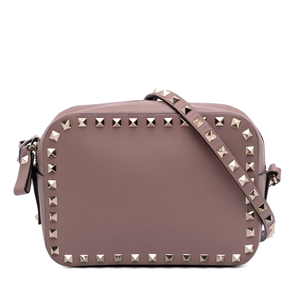 Valentino Leather Rockstud Camera Bag