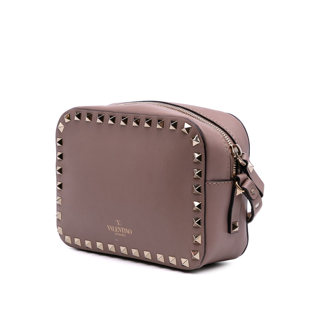 Valentino Leather Rockstud Camera Bag - Back view