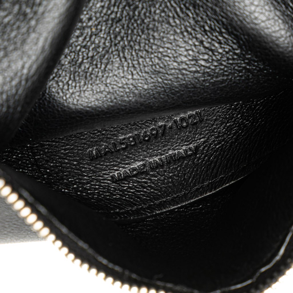 Saint Laurent Antiqued Lambskin Sid Flat Crossbody - Detail 1