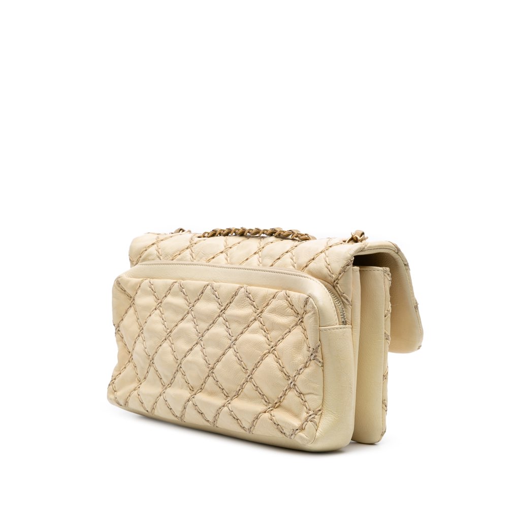 Chanel Quilted Calfskin Triple Stitched Single Flap - 2