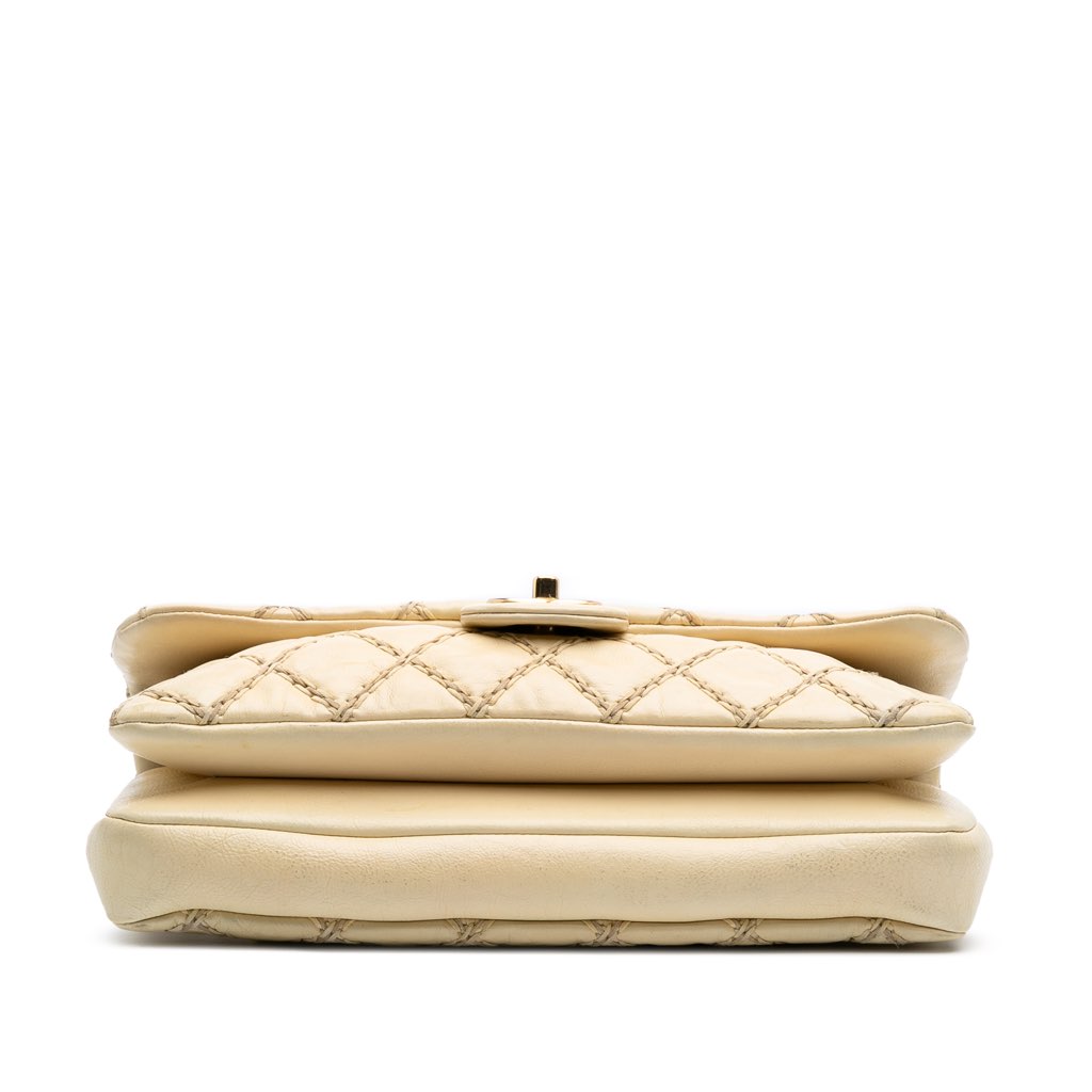 Chanel Quilted Calfskin Triple Stitched Single Flap - 3