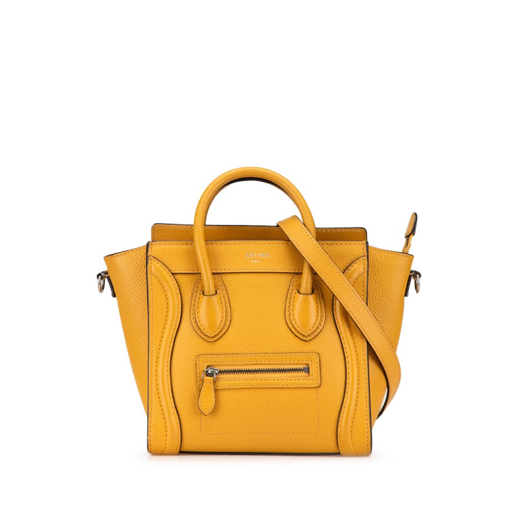 Celine Nano Leather Luggage Tote