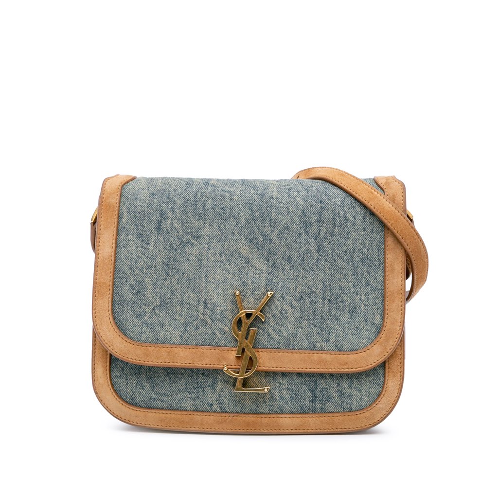 Saint Laurent Medium Denim Solferino Crossbody