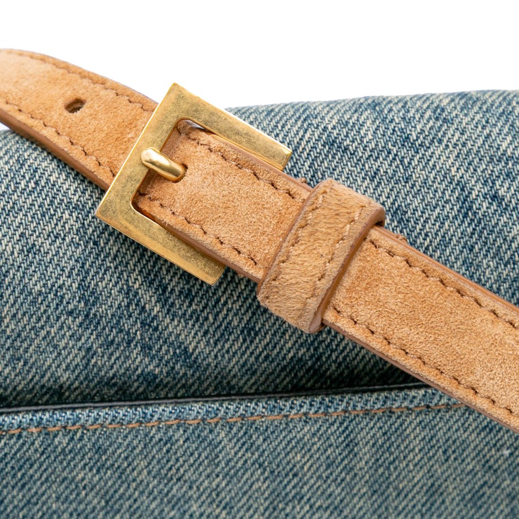 Saint Laurent Medium Denim Solferino Crossbody - Image 13