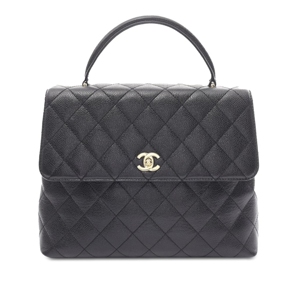Chanel Caviar Kelly Top Handle Bag