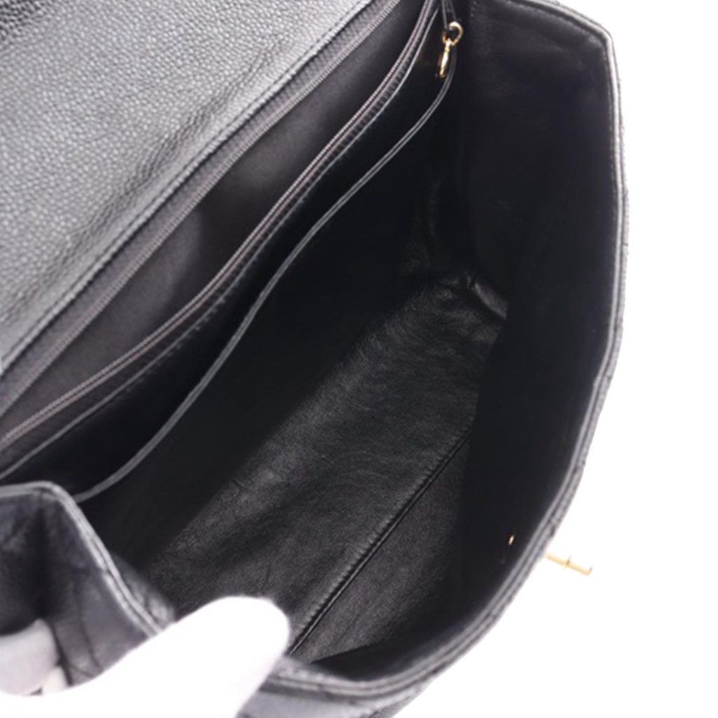 Chanel Caviar Kelly Top Handle Bag - 3