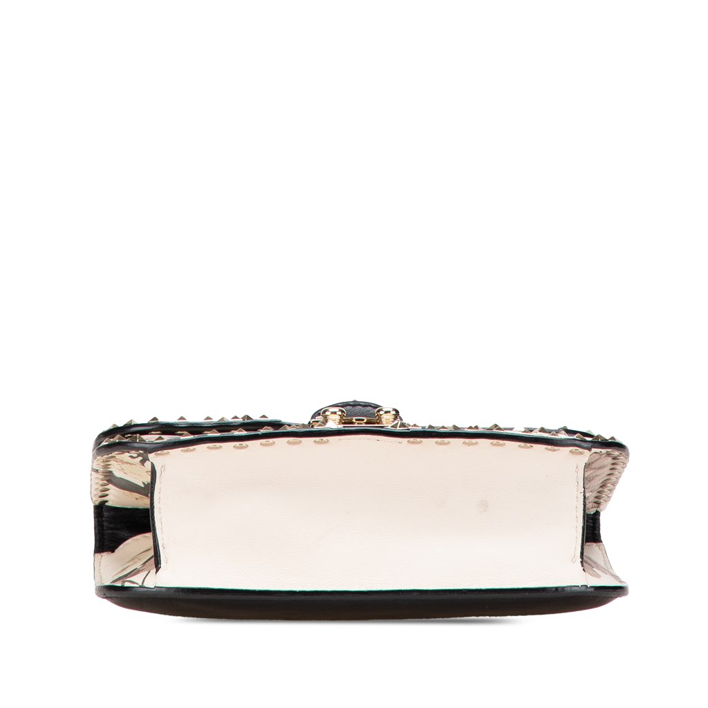 Valentino Small Kimono 1997 Print Glam Lock Shoulder Bag - 3