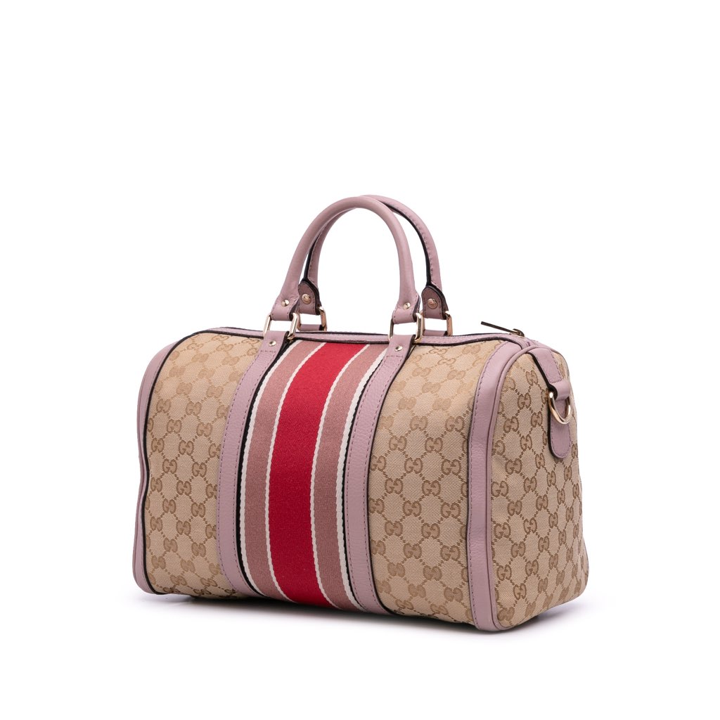 Gucci GG Canvas Web Joy Boston Bag - 2