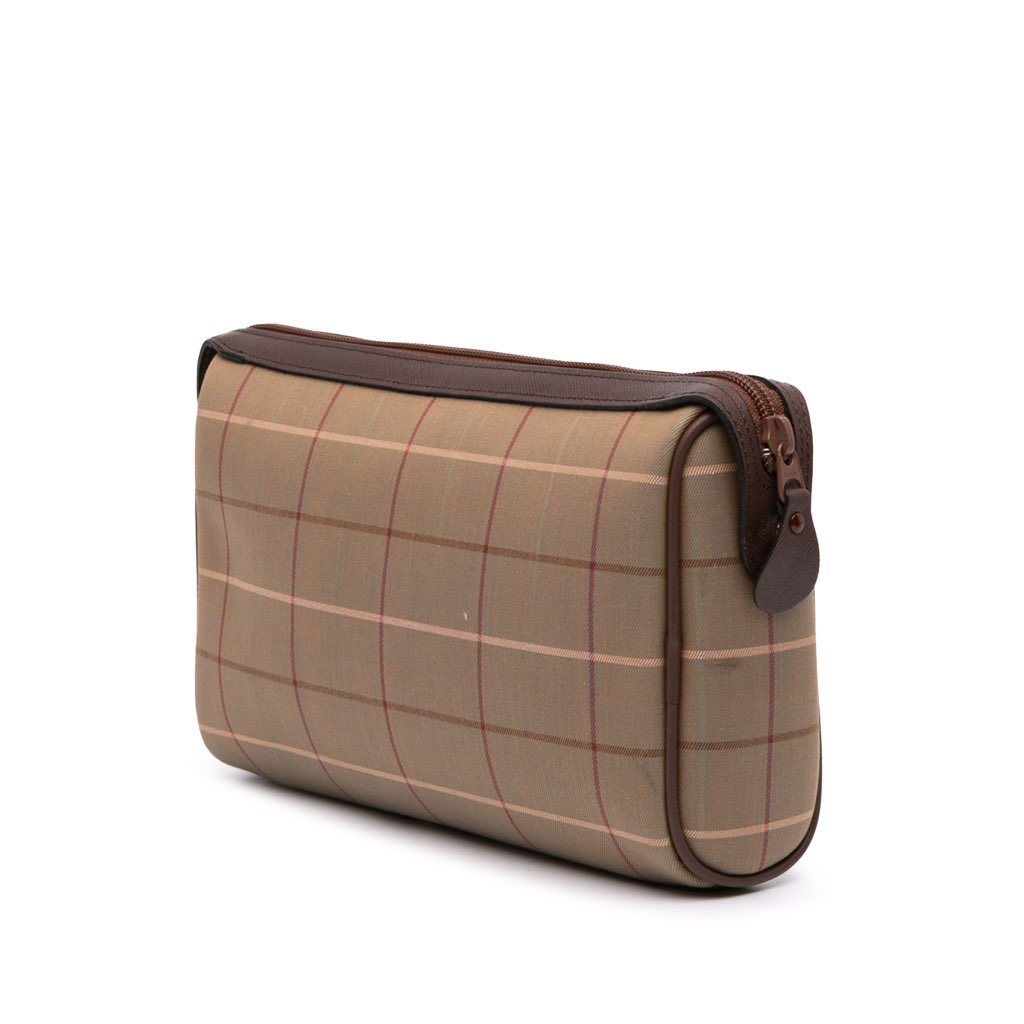 Burberry Vintage Check Canvas Clutch - Back view