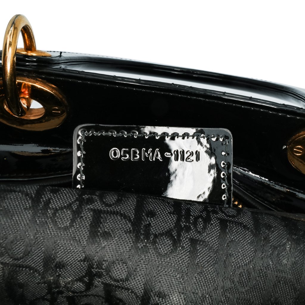 Dior Large Patent Cannage Lady Dior - Detail 1