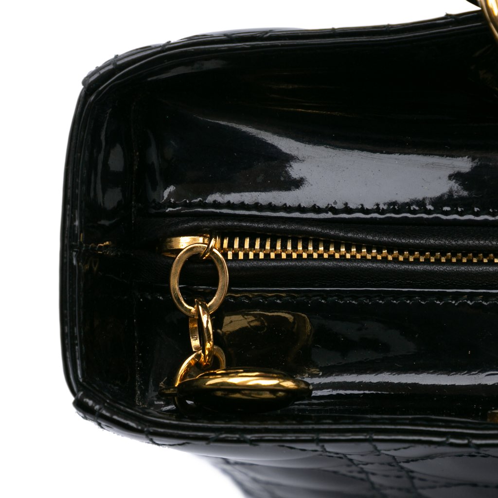 Dior Large Patent Cannage Lady Dior - Detail 2