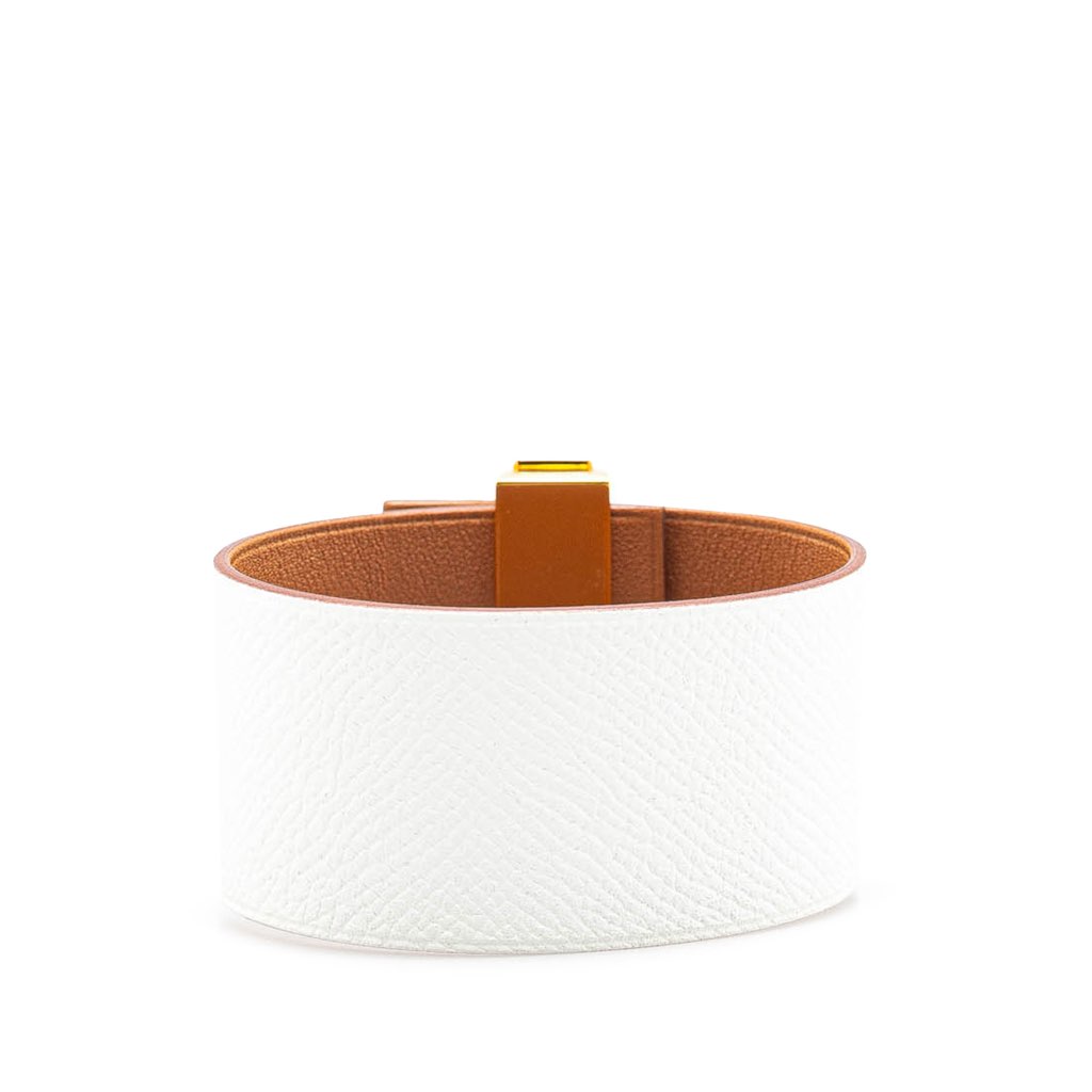 Hermès Bicolor Epsom Reversible Illusion Bracelet MM - 3