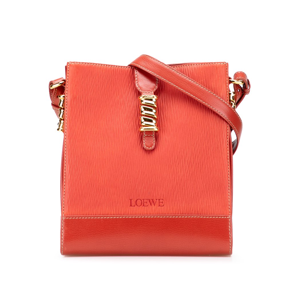 Loewe Leather Velazquez Twist Crossbody