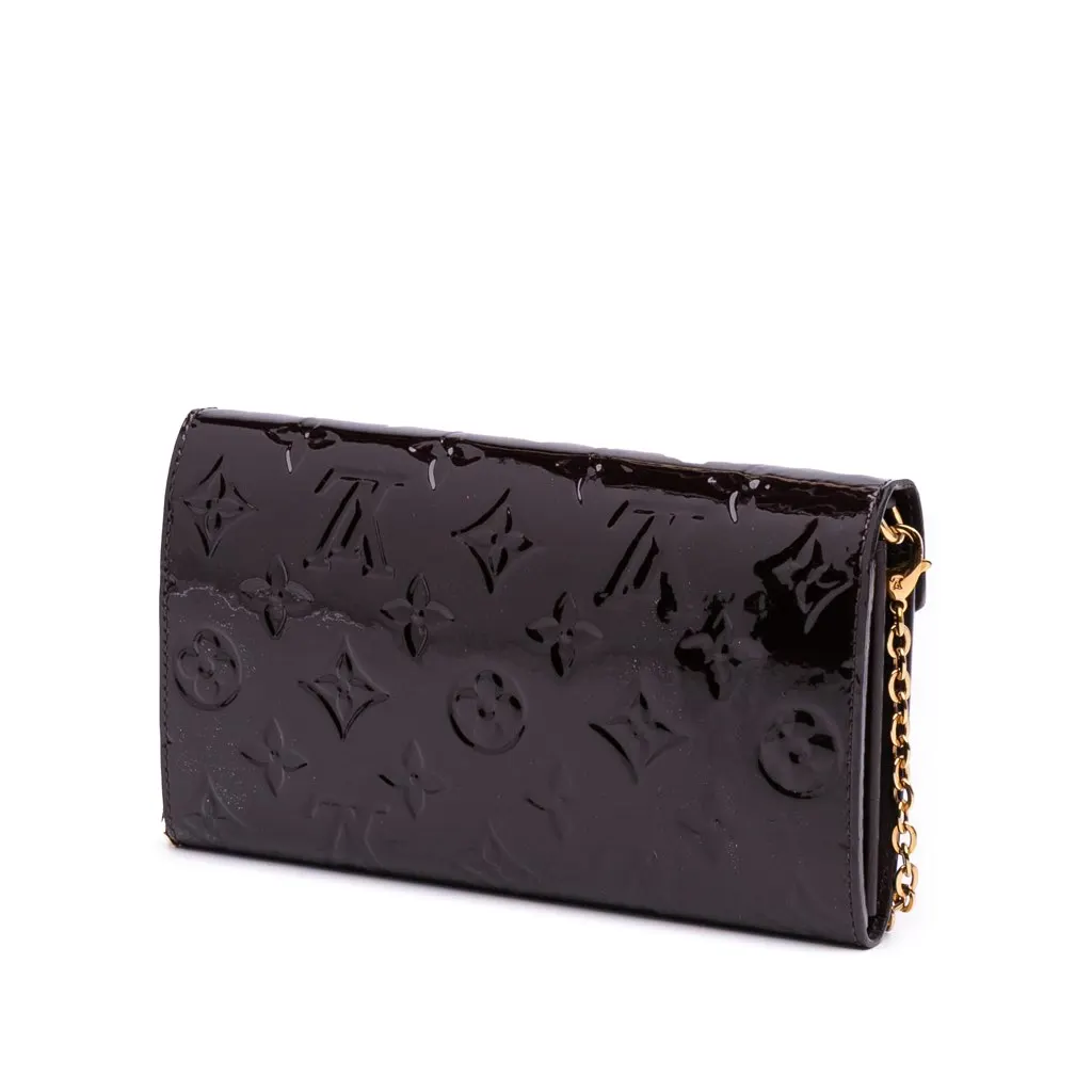 Louis Vuitton Monogram Vernis Mira Purple Leather Good - Back View