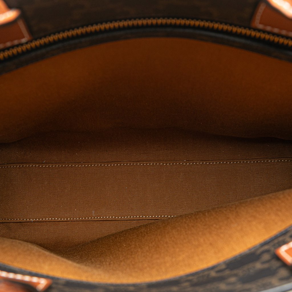 Celine Small Triomphe Coated Canvas Vertical Cabas Tote - 4