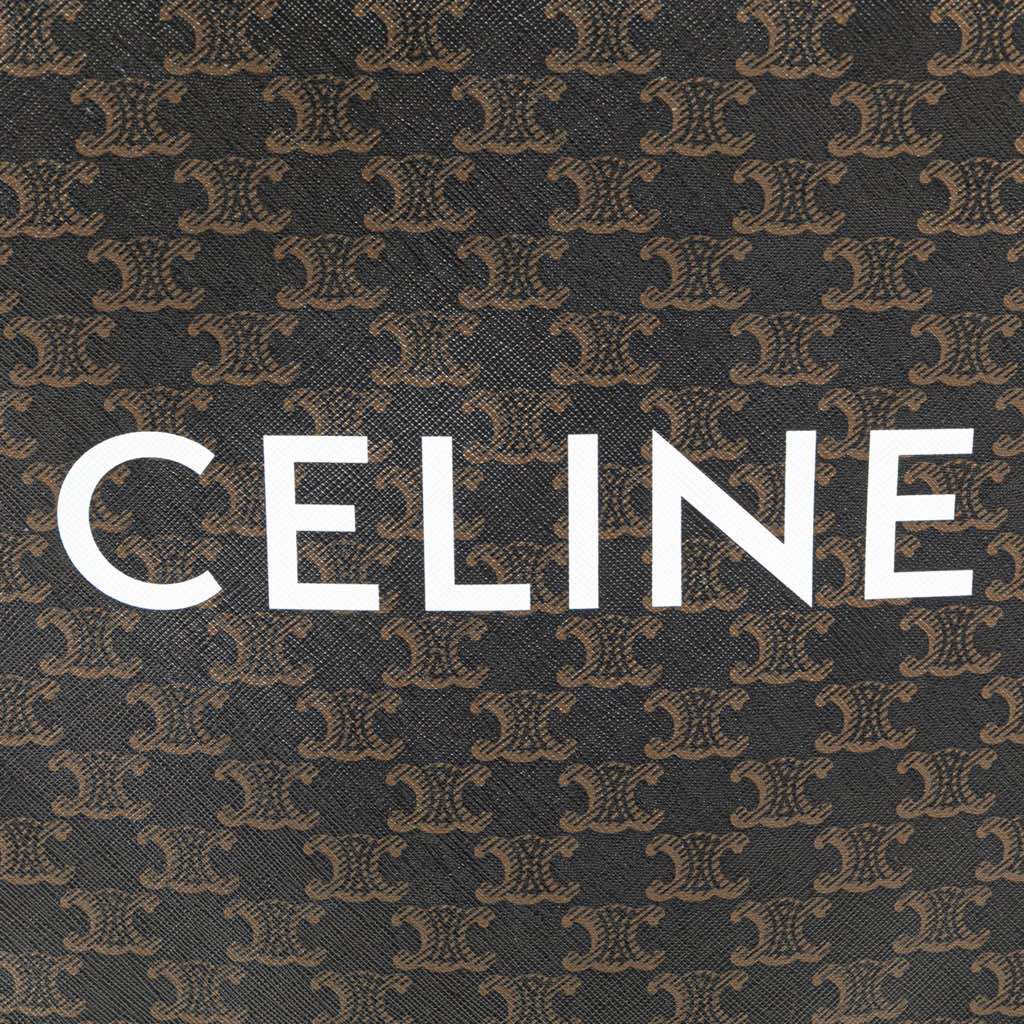 Celine Small Triomphe Coated Canvas Vertical Cabas Tote - 5