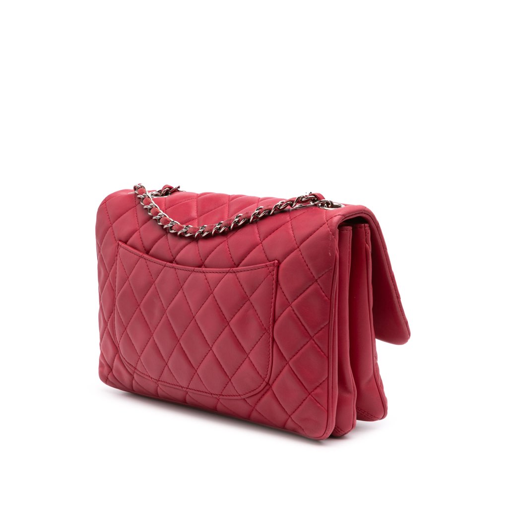 Chanel Jumbo Quilted Lambskin 3 Accordion Flap - 2