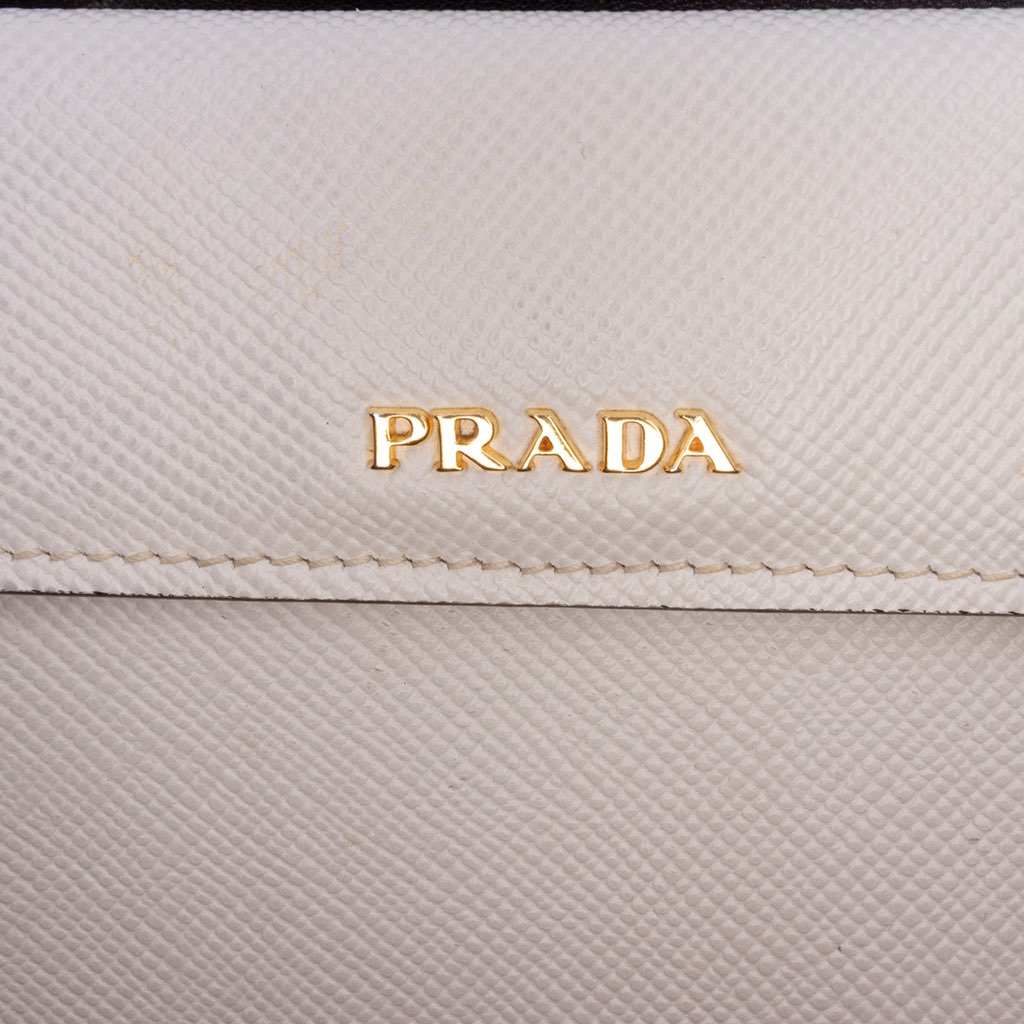 Prada Large Saffiano Cuir Double Satchel - 5