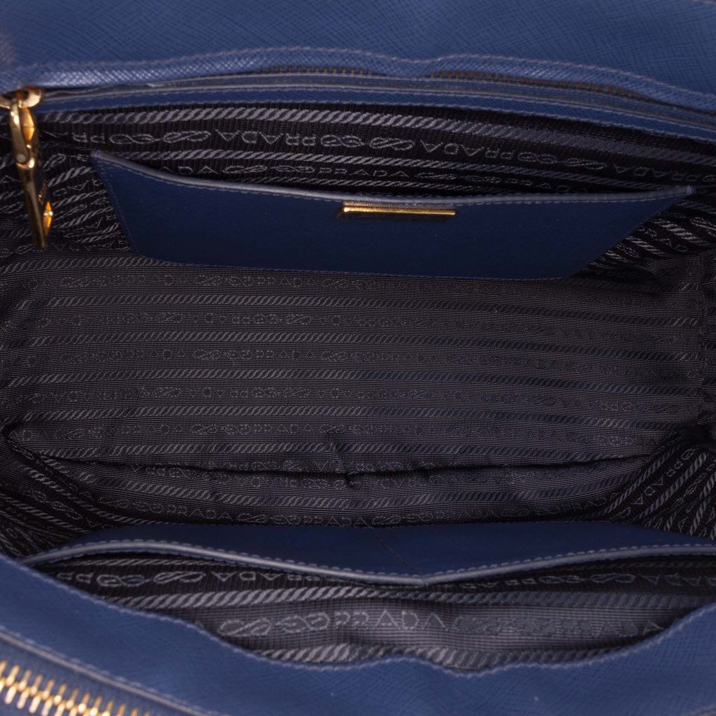 Prada Medium Saffiano Lux Galleria Double Zip Tote - 5