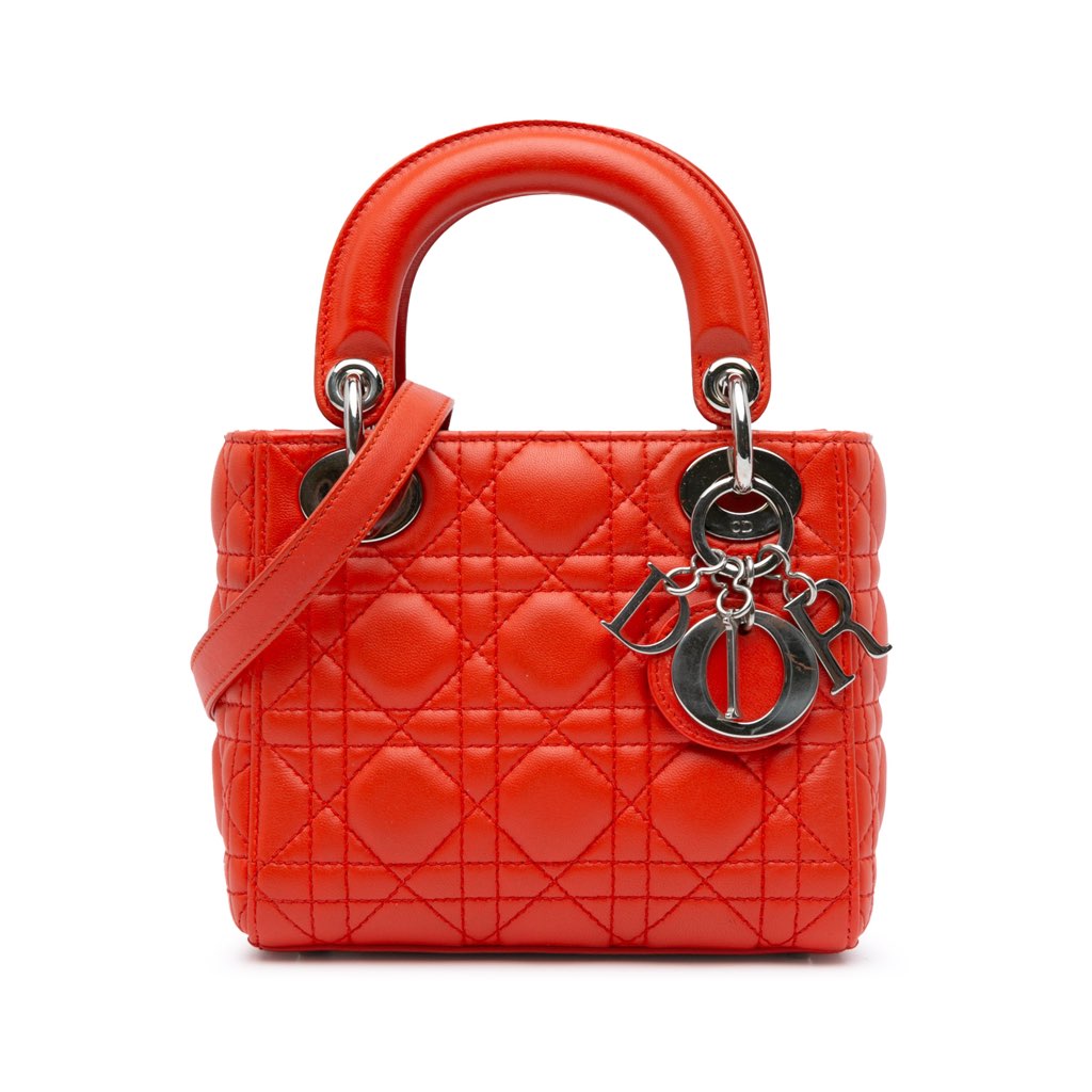 Dior Mini Lambskin Cannage Lady Dior