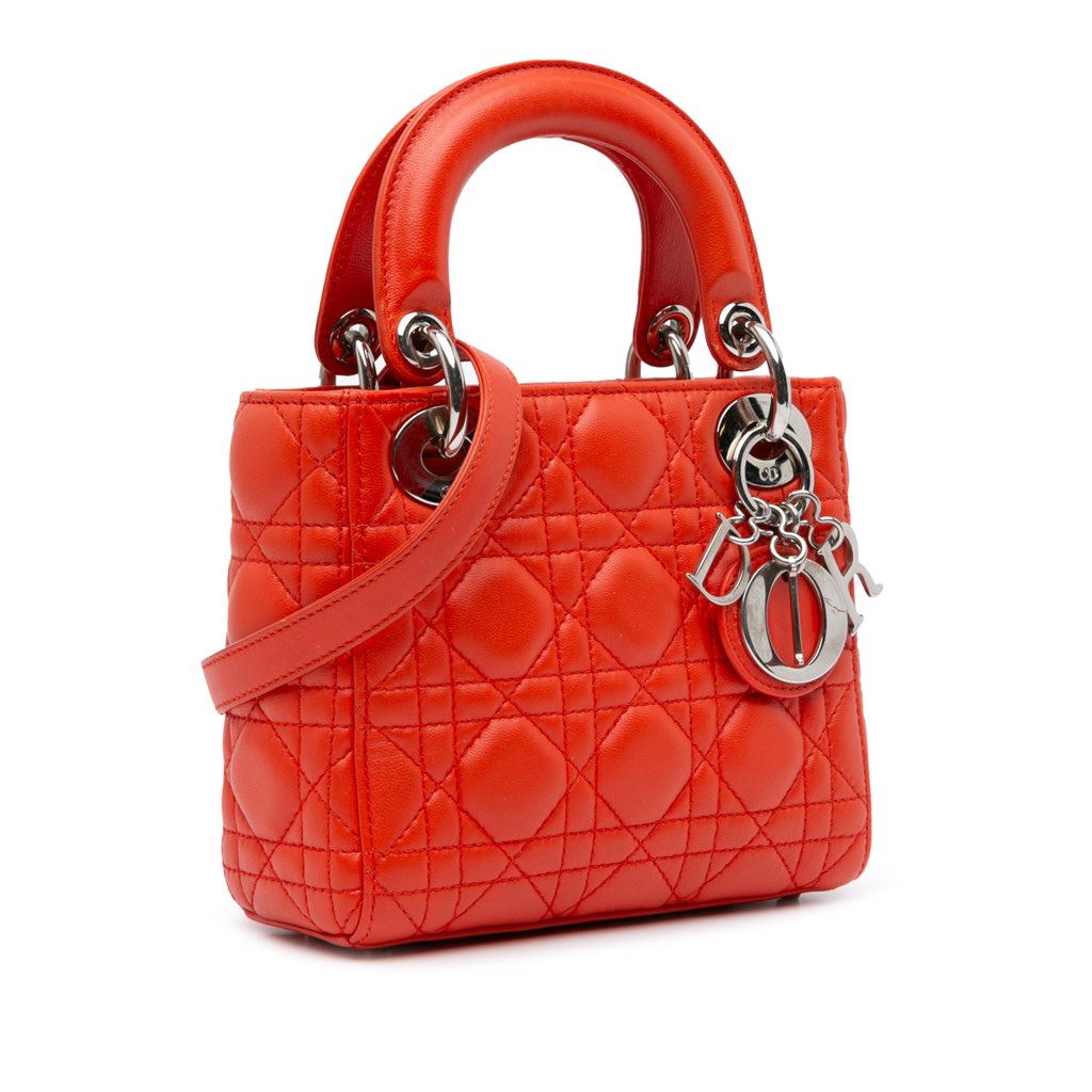 Dior Mini Lambskin Cannage Lady Dior - 2