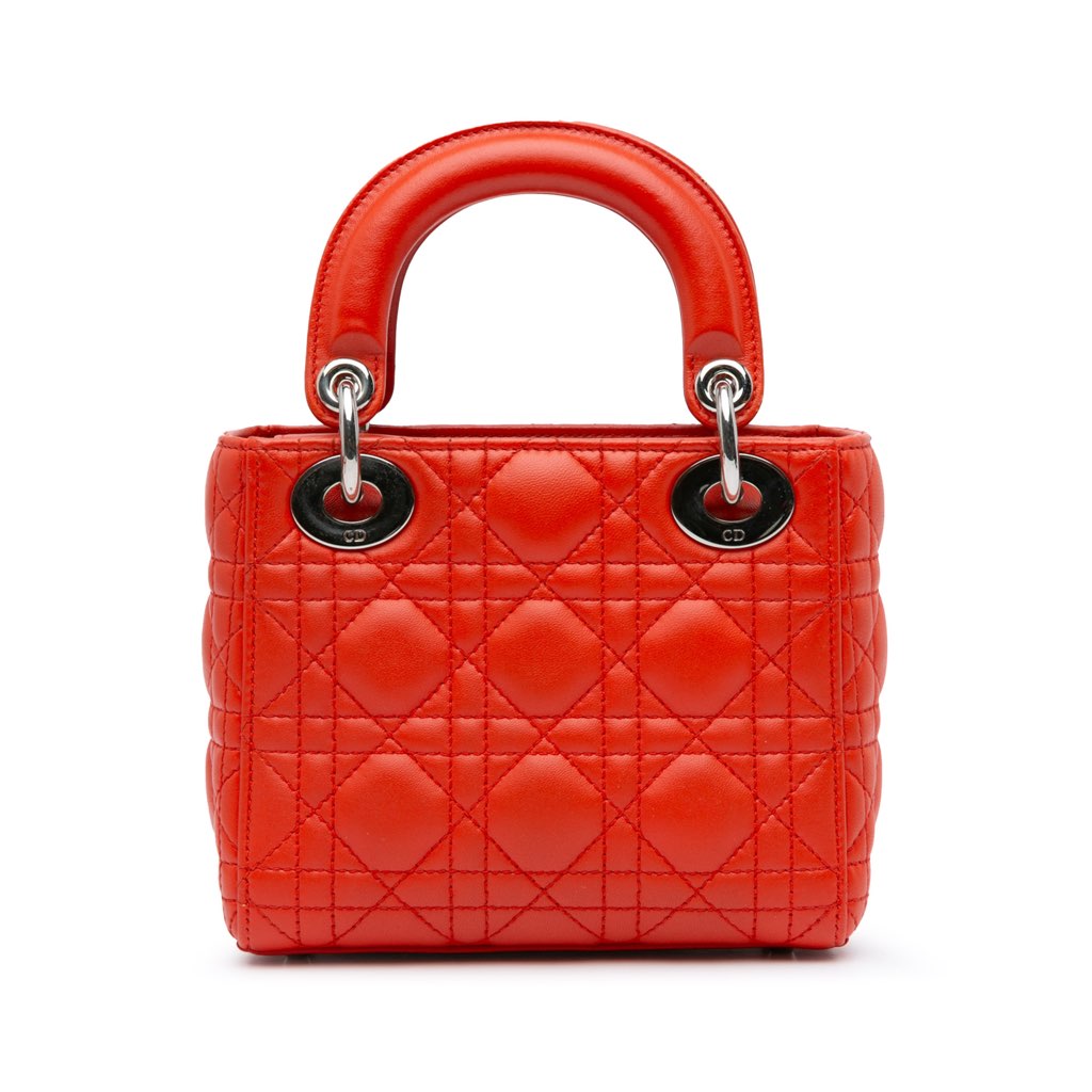Dior Mini Lambskin Cannage Lady Dior - 3