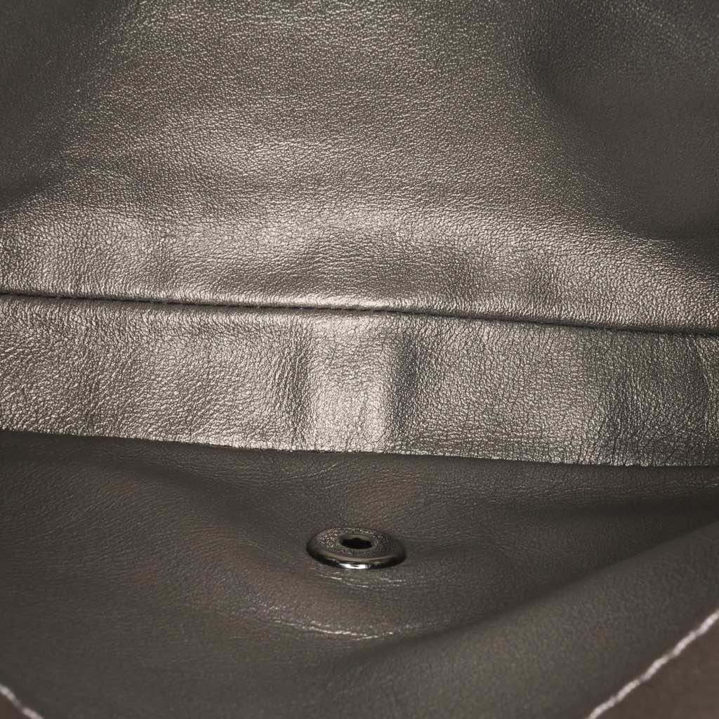 Chanel Mini Embellished Calfskin Chevron Square Envelop Flap - 4