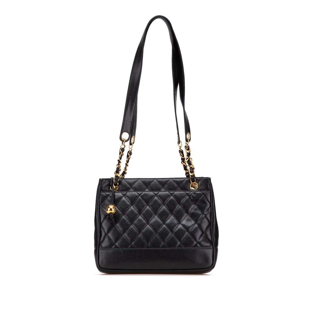 Chanel Quilted Caviar Chain Tote