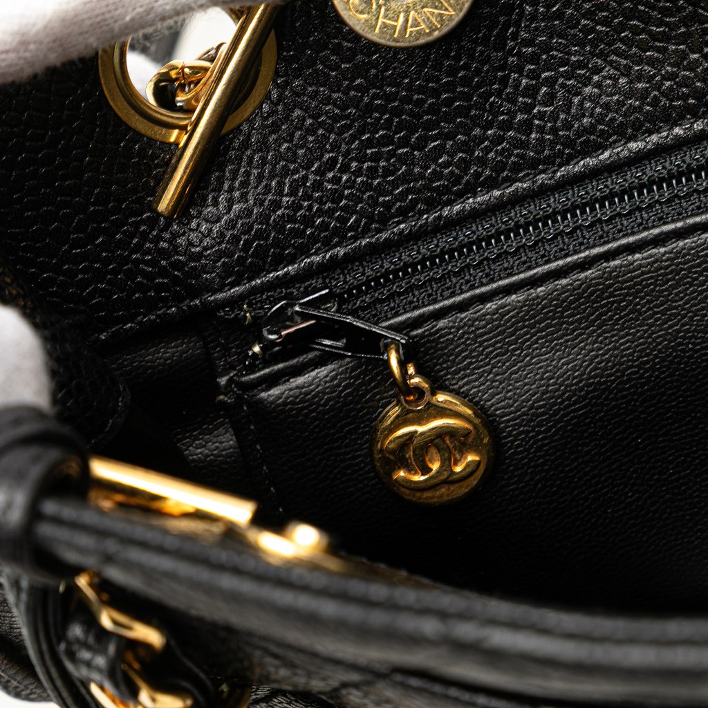 Chanel Quilted Caviar Chain Tote - Image 14