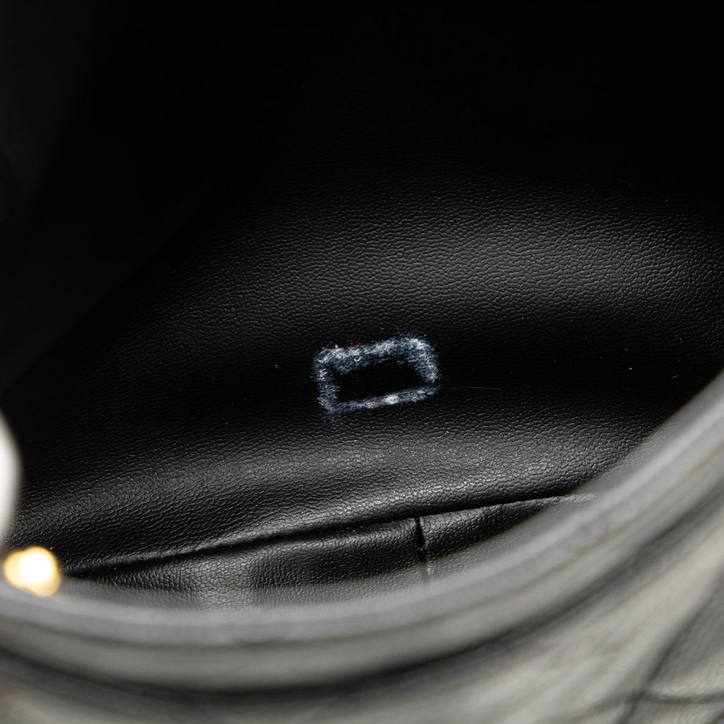 Chanel Quilted Caviar Chain Tote - Side view