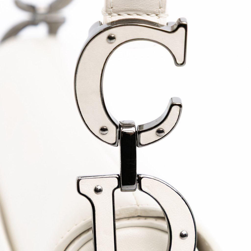 Dior Studded Leather Saddle Bag - Image 10