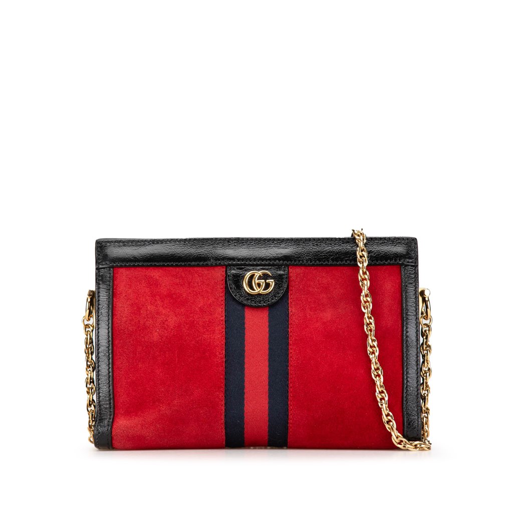 Gucci Small Suede Ophidia Chain Crossbody