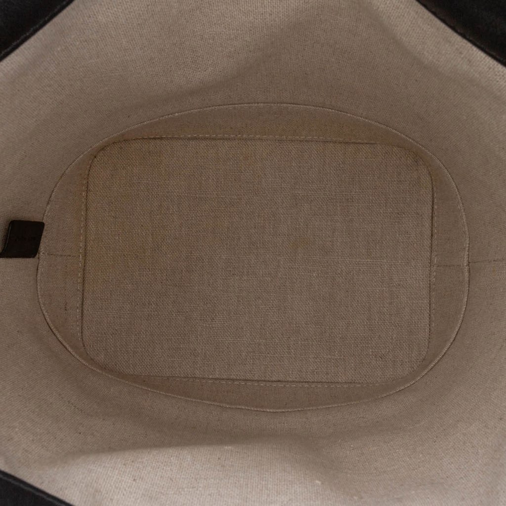 Celine Small Canvas Cuir Triomphe Bucket Bag - 4