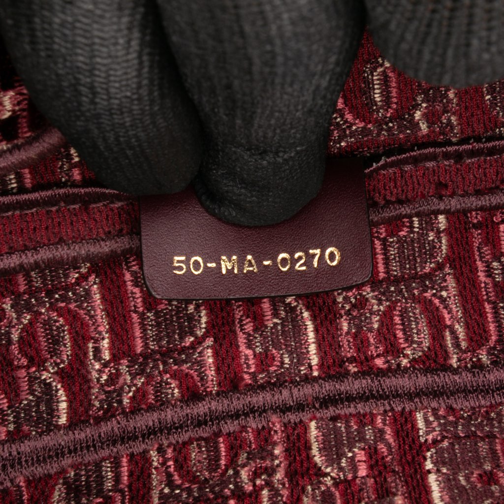 Dior Oblique Velvet Embroidered Saddle Bag - Detail 1