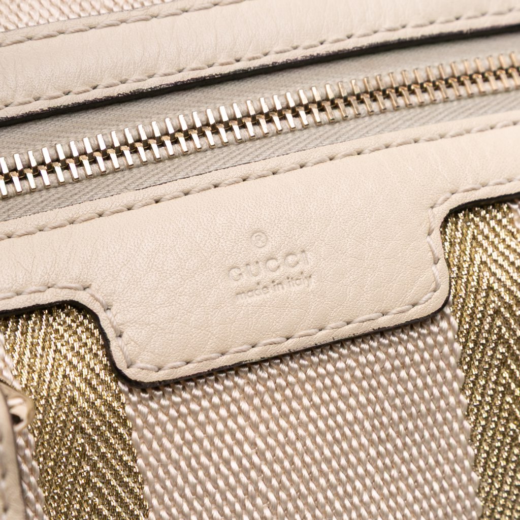 Gucci Calfskin Web Joy Boston Bag - 5